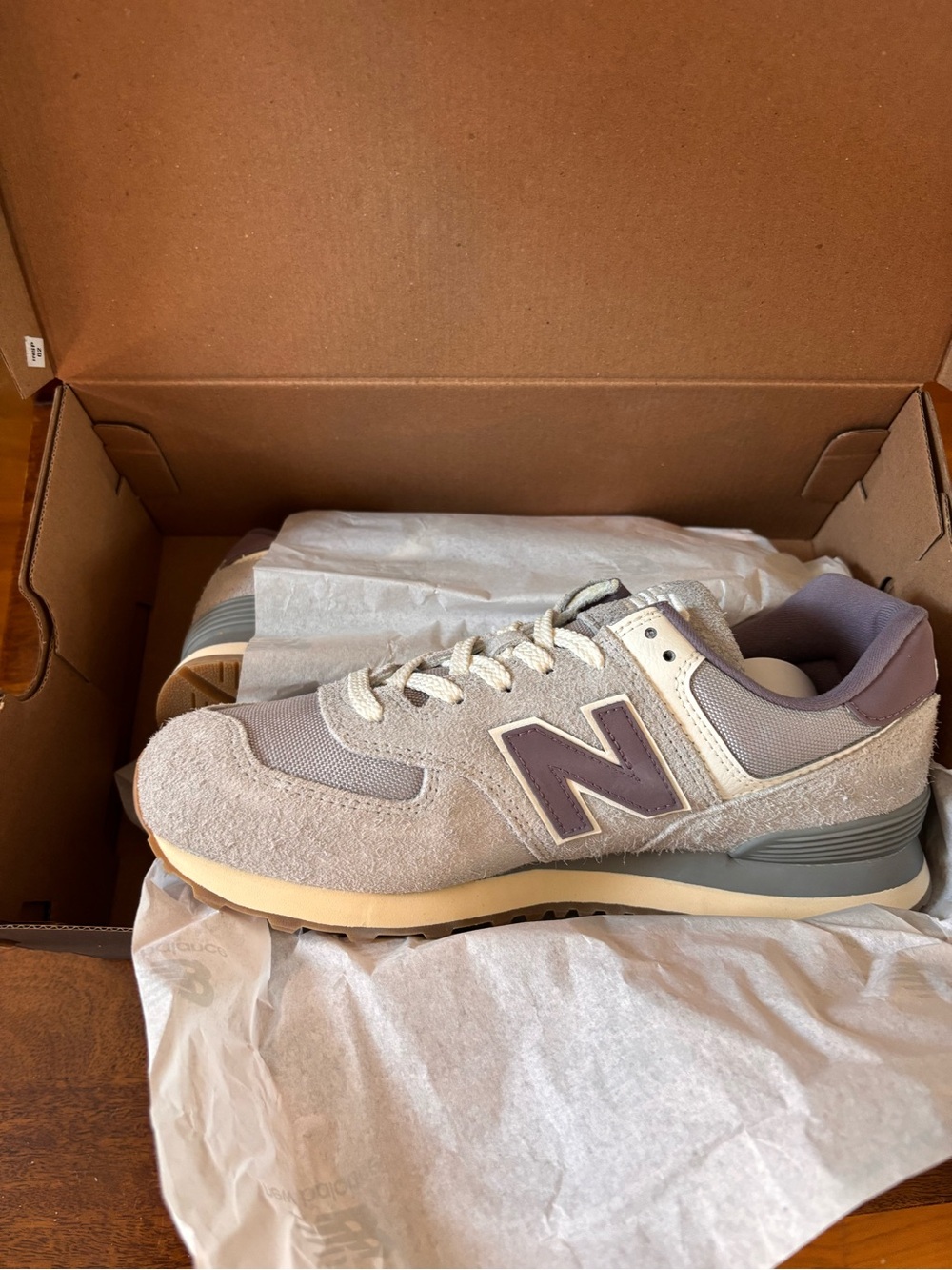 NIB New Balance Women’s Classic Beige Suede Sneakers